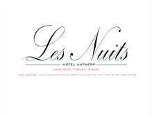 Tablet Screenshot of hotellesnuits.be